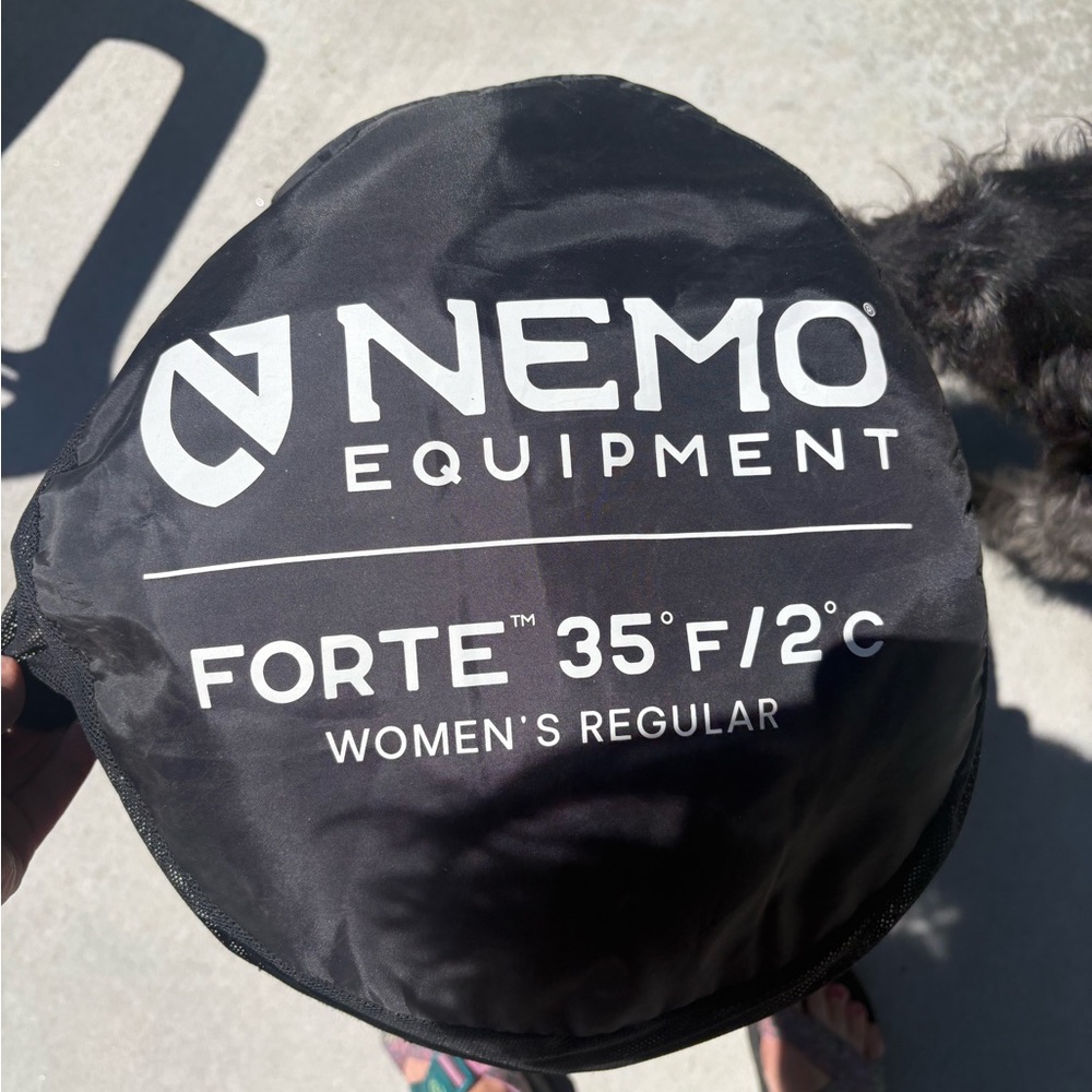 Forte by Nemo Equipment Black Sleeping Bag Stuff Sack